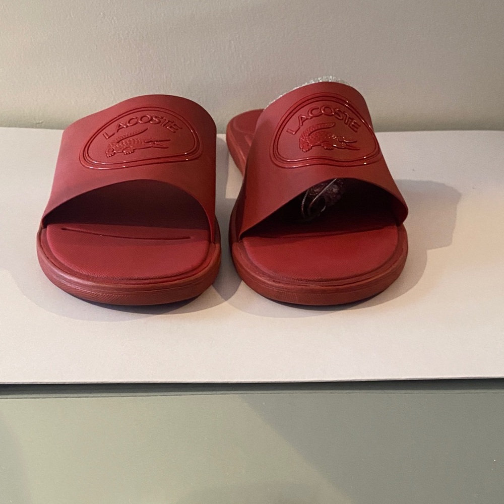 Lacoste Bold Red Sandals US 11/12